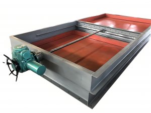 電動雨水排口閘板閥，電動污泥水溝閘板